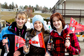 Day 86 Young girls with the new aluminum Coca Cola Zero in Creston, British Columbia