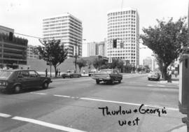 Thurlow and Georgia [Streets looking] west
