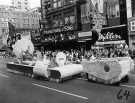 Shell float in 1955 P.N.E. Opening Day Parade