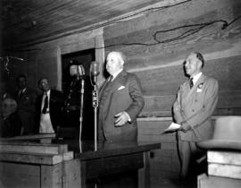 Premier T.D. Pattullo and V.E.A. President J. Dunsmuir