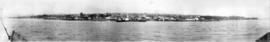[Panoramic view of North Vancouver and shoreline]