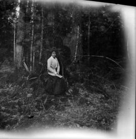 Miss Emily Edwardes at Cultus Lake, Sardis, B.C.