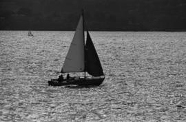 Sailboat at sunset