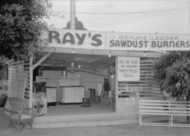 Canadian Pacific Exhibition [Ray's sawdust burners display]