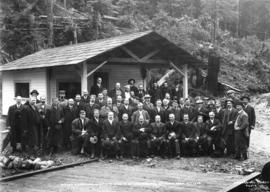 Mayor, Aldermen and Guests at Opening of Waterworks Seymour Creek