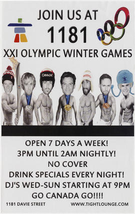 Join us at 181 : XXI Olympic winter games : www.tightlounge.com