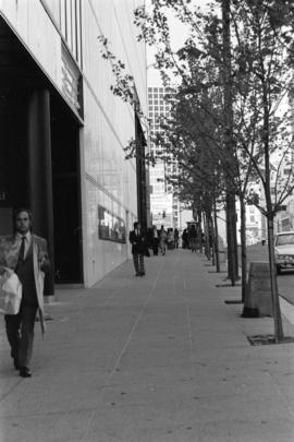 Granville sidewalk outside Eaton's Building