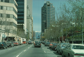 Hornby Street looking north between Smithe and Robson Streets