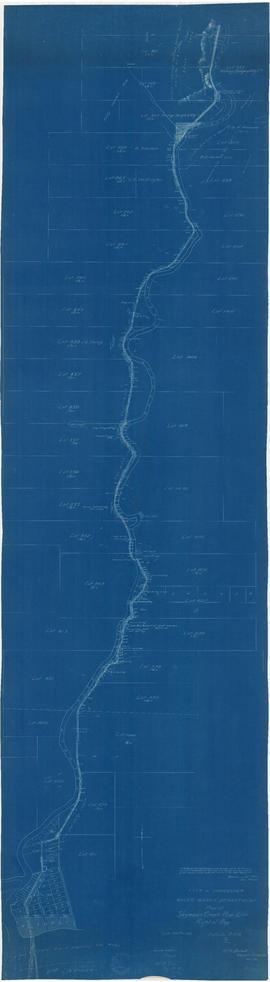 Plan of Seymour Creek pipeline right of way