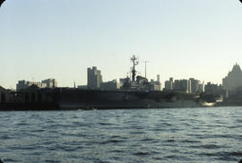 Aircraft carrier in Vancouver Harbour [Coral Sea]