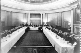 [Thirty-one surviving members of those who voted at the first civic election in the Oval Room of ...