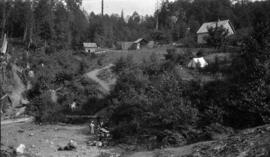 [View of beach at the foot of Alma Street near Cameron Avenue]