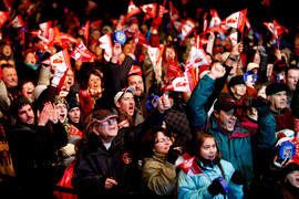 Day 25 Community Celebration crowd in Moncton, New Brunswick.