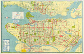 Transit system map of Greater Vancouver