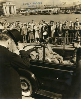 The Duke of Kent arriving at Government House