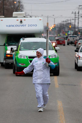 Day 056, torchbearer no. 030, Dorothy M - Sarnia