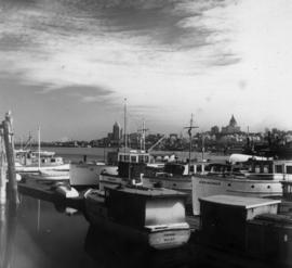 [Boats moored in Coal Harbour]