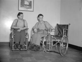 Wheelchairs presented by [the] Prince George Branch [of the] Canadian Red Cross