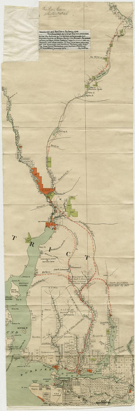 Vancouver and Northern Railway, 1908