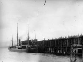[The steamship "Tartar" at dock]