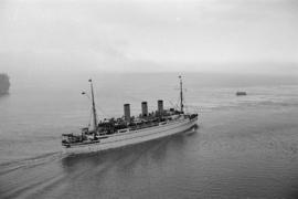 [View from the Lions Gate Bridge of "Empress of Canada"]