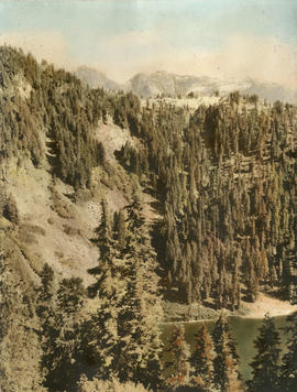 View of mountains from Goat Lake