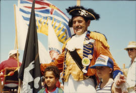 Man wearing pirate costume