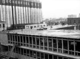 Construction of new office building: framing and roof