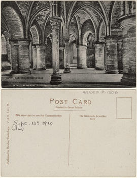 Crypt, Canterbury cathedral.