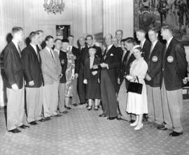 [Reception for the University of B.C. Rowing Club at Mansion House]