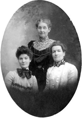 [Mrs. Mary Forbes, Miss Forbes and an unidentified cousin of Mary Forbes]