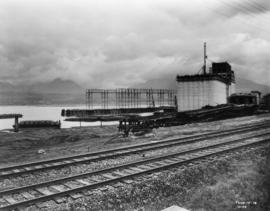 Alberta Wheat Pool elevator under construction