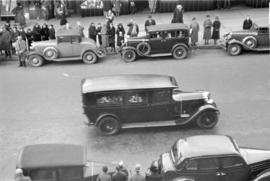 Hearse carrying coffin of Mayor Charles Tisdall in Funeral Procession