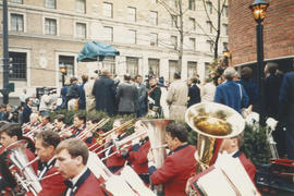 Brass band at Castle Vancouver opening