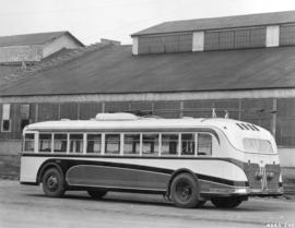 [A Twin Coach trolley bus (number 800)]