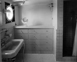 Boeing Aircraft Co. of Canada, M.V. "Taconite", interior [Powder room]