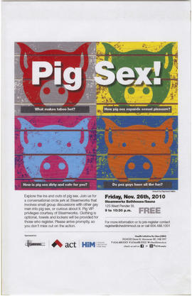 Pig sex : Friday, Nov. 26th, 2010 : Steamworks Bathhouse/Sauna