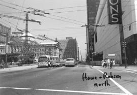 Howe and Robson [Streets looking] north