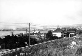 Taken at corner of 6th Avenue and Maple Street, 1906, Vancouver B.C.  [looking north east]