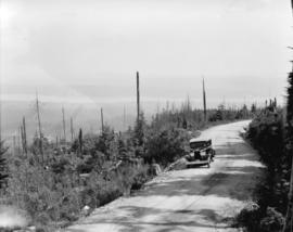 Grouse Mountain and Chalet, demonstration with Oldsmobile (Viking)