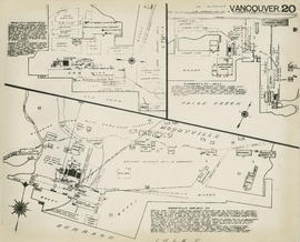 Plan of Vancouver, 1889 [fire map] : Royal City Planning mills, G. Cassidy and Co. mill, and Mood...