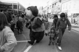 Tillicum walking Chinese New year  Parade route with children