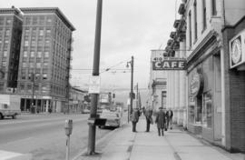 [View of the northwest corner of the intersection of Main and East Hastings Streets]