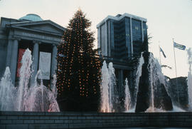 Christmas tree at Vancouver Art Gallery