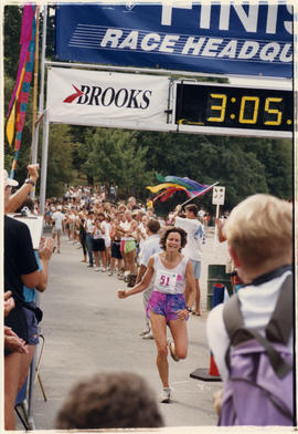 Marathon finish line [in Stanley Park]