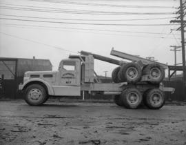 Haye-Lawrence Manufacturing, W. 2nd Ave. - logging truck and dummy model
