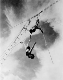 The Aero Stylites : [publicity photo of trapeze artists]