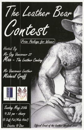 The leather bear contest : Sunday May 20th at Duff Pub (Moda Hotel) : official event of the leath...