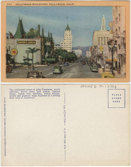 Hollywood Boulevard, Hollywood, Calif.