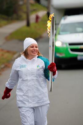 Day 019, torchbearer no. 058, Heather M - New Glasgow